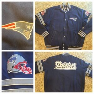 New England Patriots Wool Jacket - Men’s Size XXL